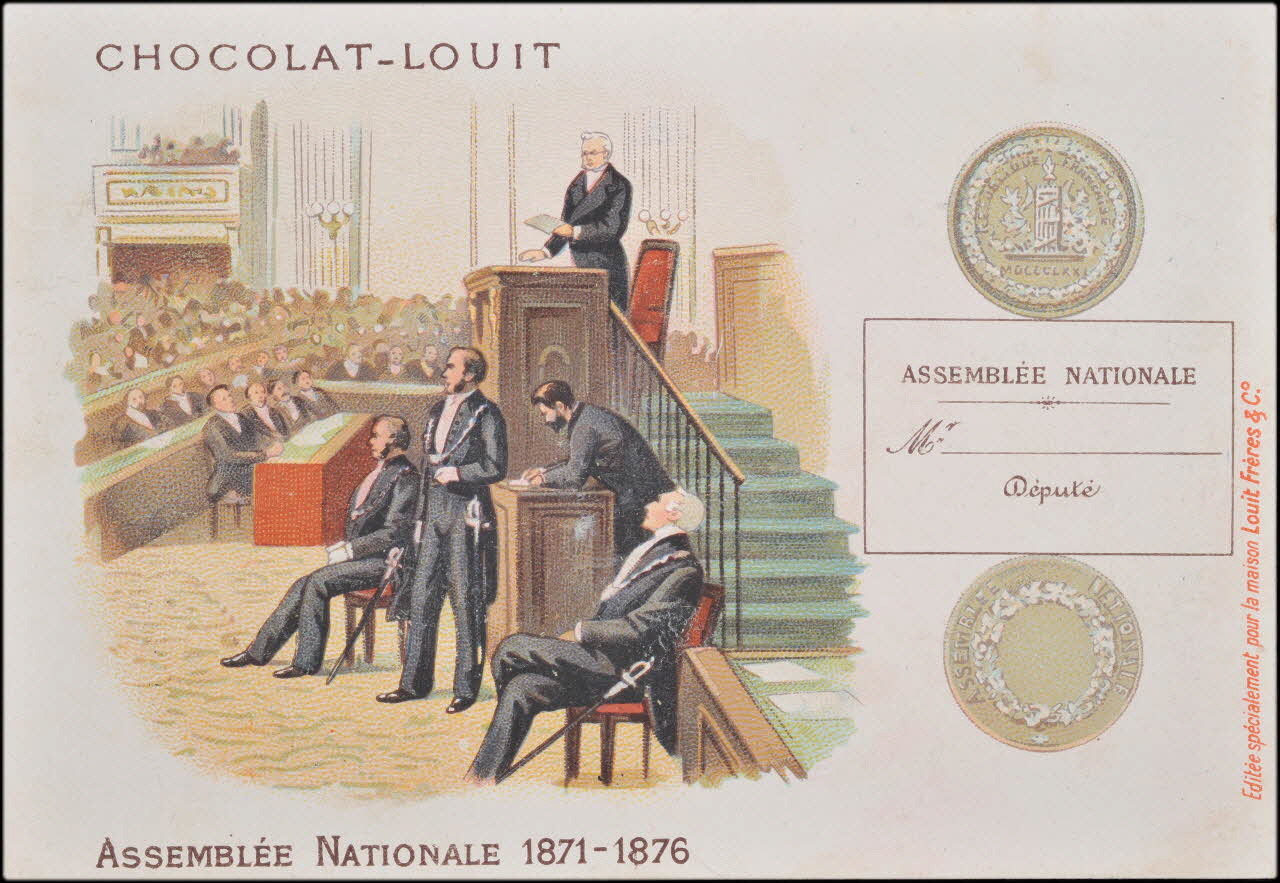 Romanet carte réclame chromo Paris 1877-1907 1995.1.663.9 Photo