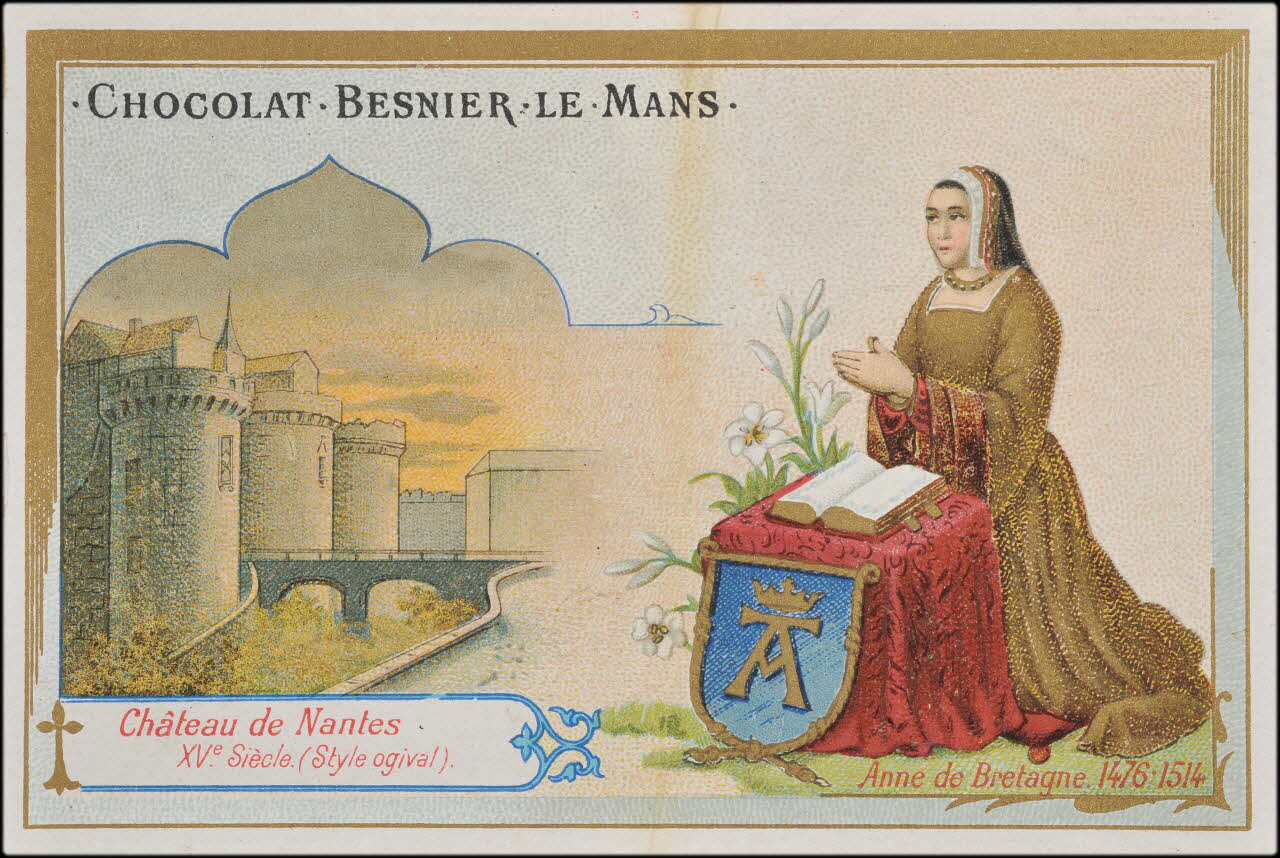 Bourdichon Jehan ; Romanet carte réclame chromo Paris 1877-1907 1995.1.664.11 Photo