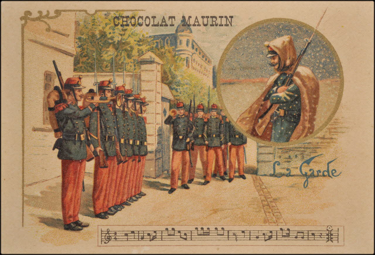 Romanet carte réclame chromo Paris 1877-1907 1995.1.668.4 Photo