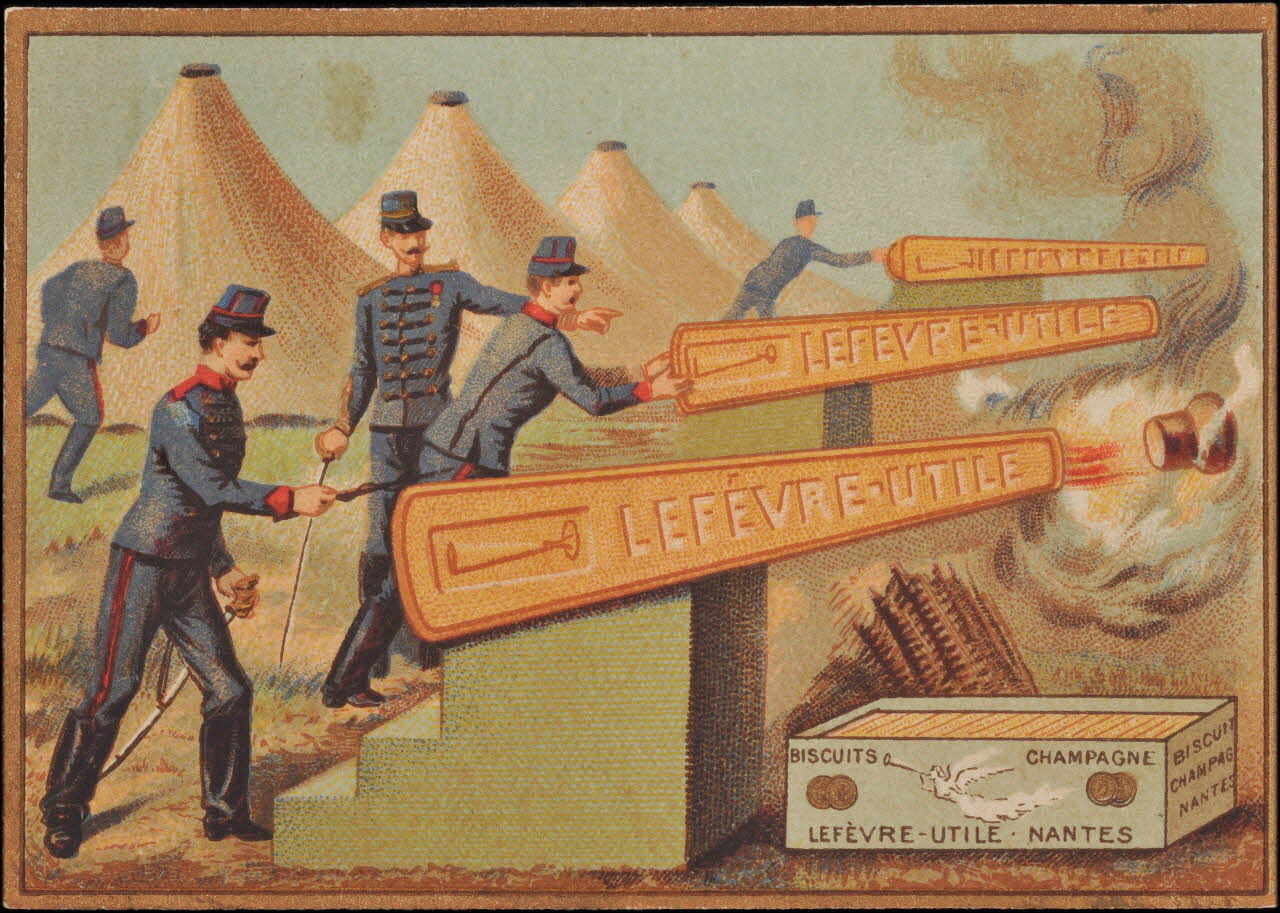 Romanet carte réclame chromo Paris 1877-1907 1995.1.670.12 Photo