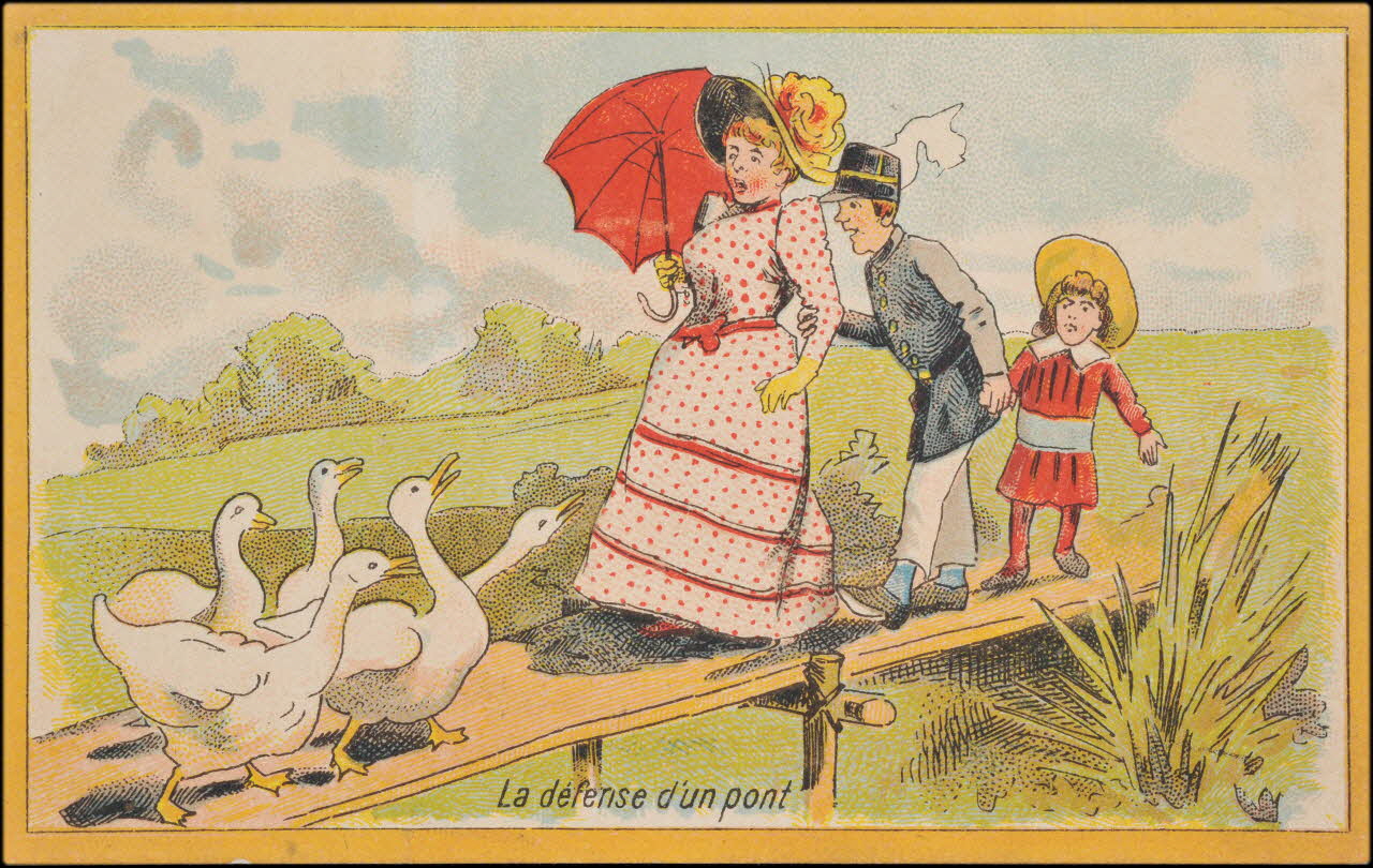 Romanet carte réclame chromo Paris 1877-1907 1995.1.672.12 Photo