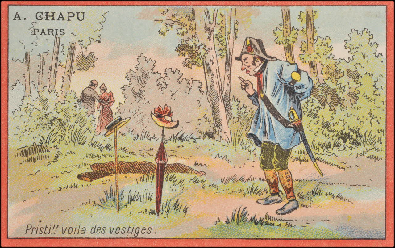 Romanet carte réclame chromo Paris 1889-1907 1995.1.672.21 Photo