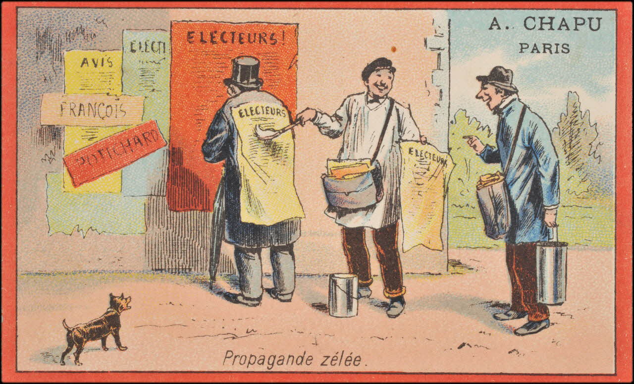 Romanet carte réclame chromo Paris 1889-1907 1995.1.672.22 Photo