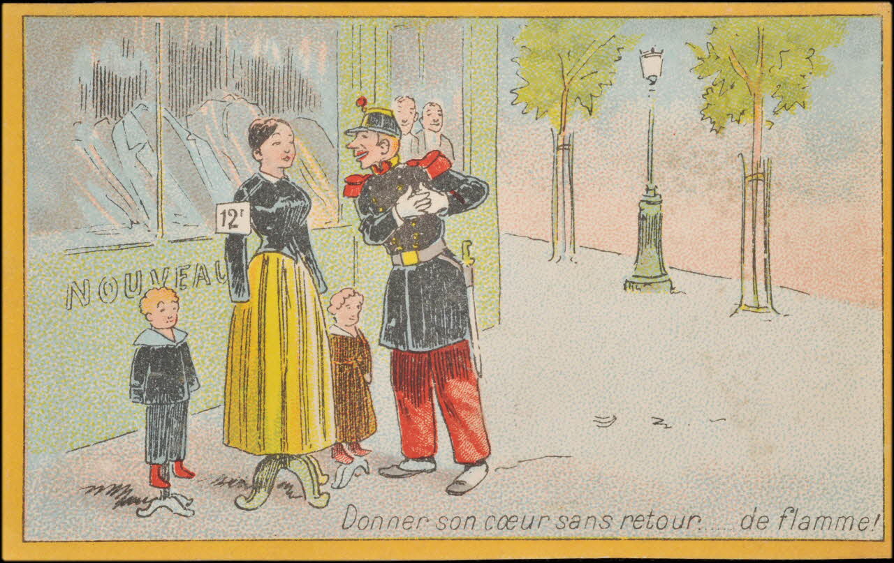 Romanet carte réclame chromo Paris 1877-1907 1995.1.672.5 Photo