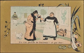 Romanet carte réclame chromo Paris 1877-1907 1995.1.676.17 Photo