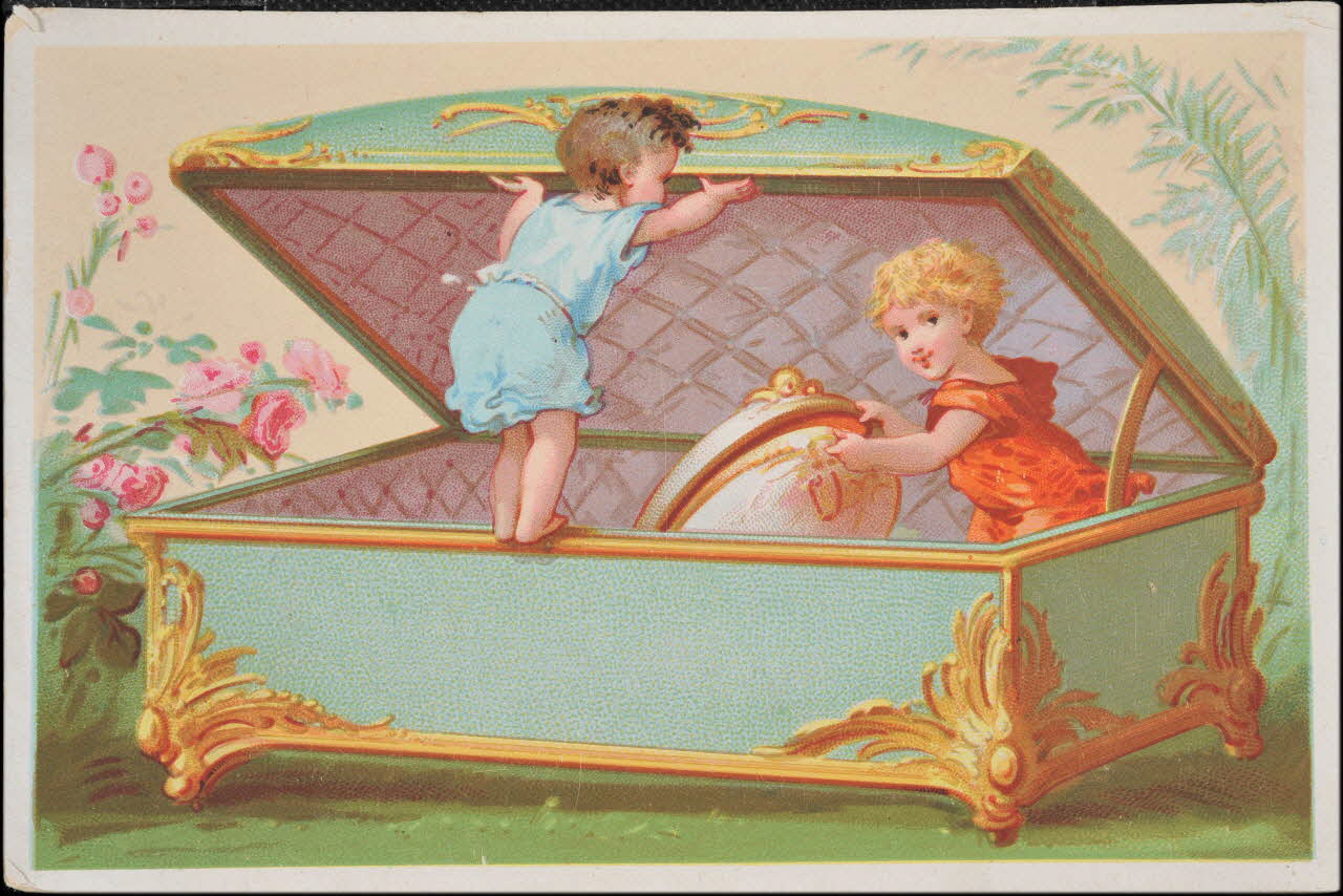 Romanet carte réclame chromo Paris 1877-1907 1995.1.679.2 Photo