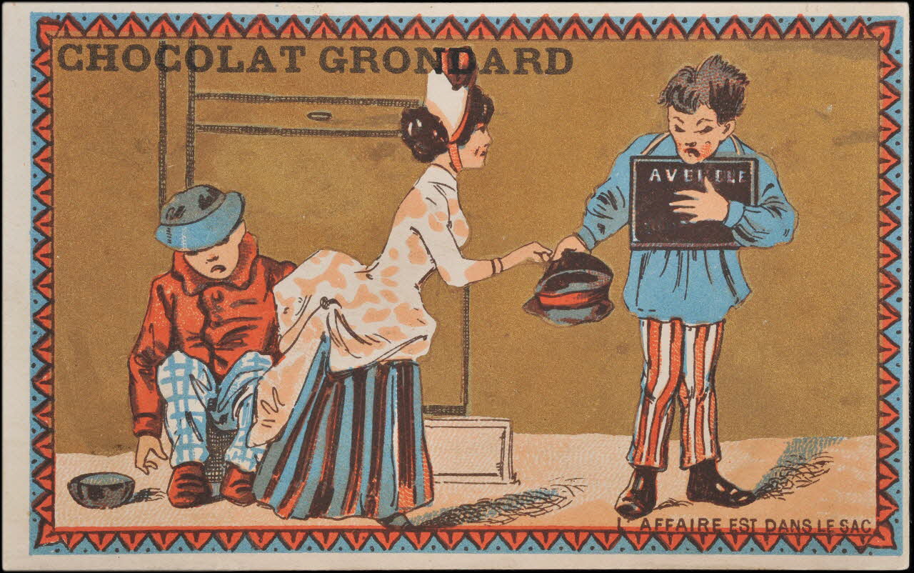 Romanet carte réclame chromo Paris 1877-1907 1995.1.680.4 Photo