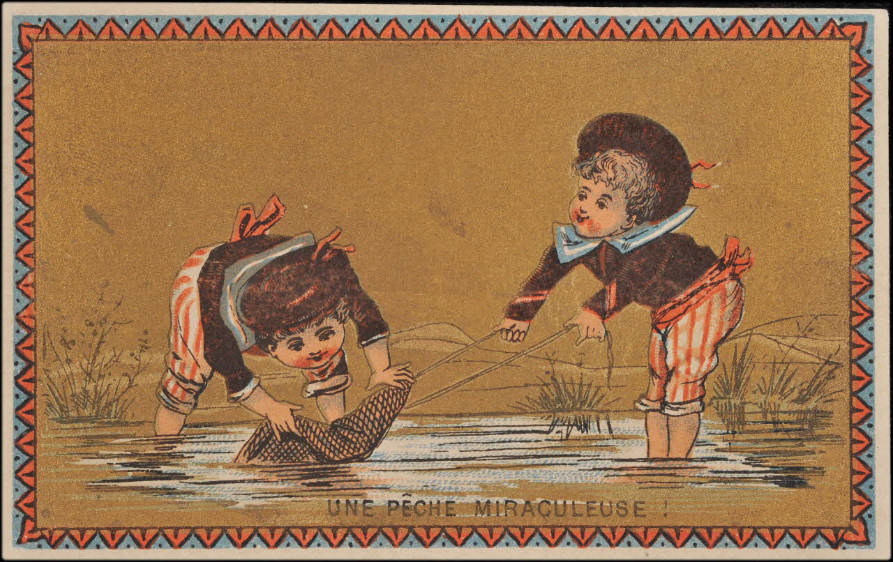 Romanet carte réclame chromo Paris 1877-1907 1995.1.682.1 Photo