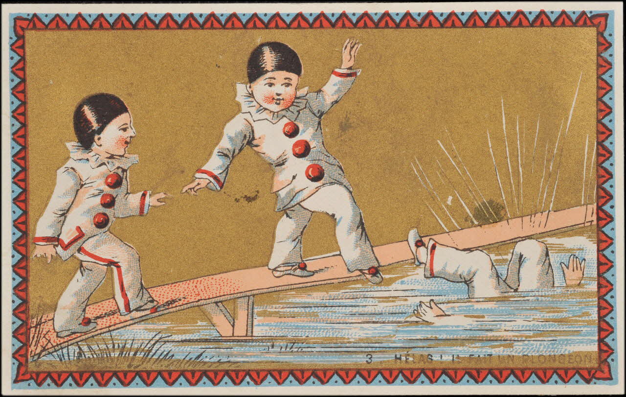 Romanet carte réclame chromo Paris 1877-1907 1995.1.685.3 Photo