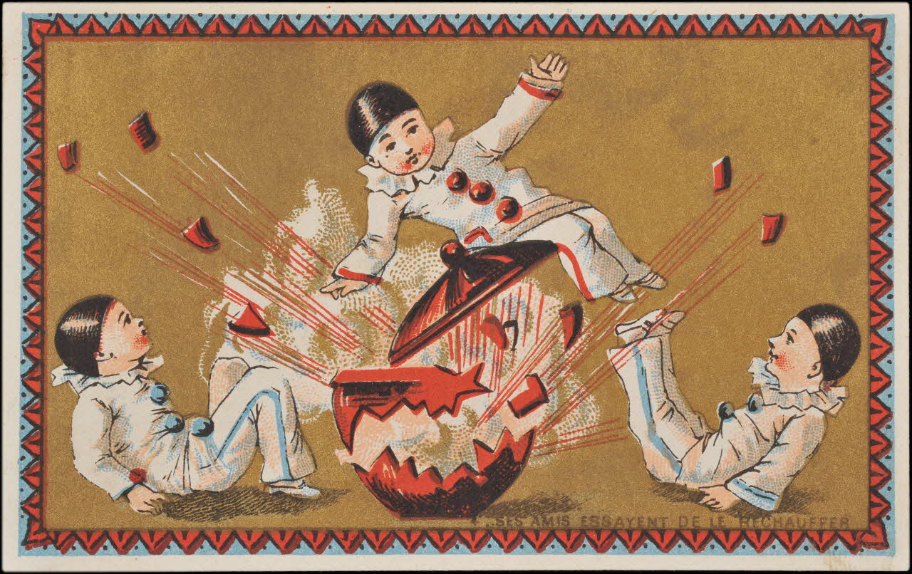 Romanet carte réclame chromo Paris 1877-1907 1995.1.685.4 Photo