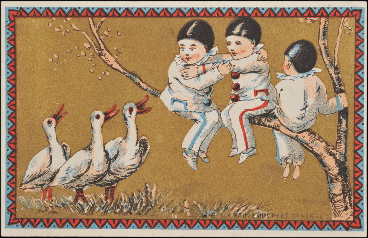 Romanet carte réclame chromo Paris 1877-1907 1995.1.685.6 Photo