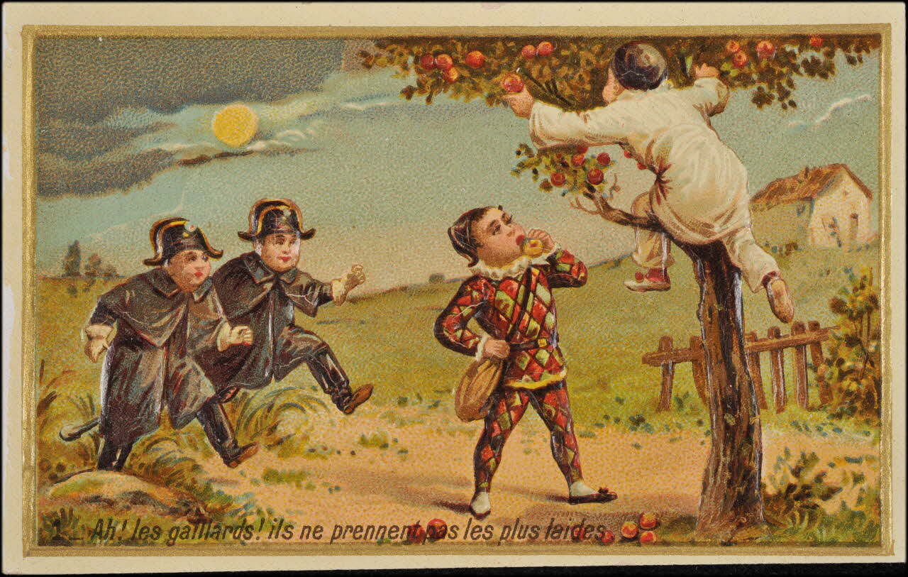 Romanet carte réclame chromo Paris 1877-1907 1995.1.688.1  Photo
