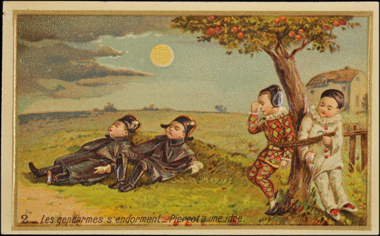 Romanet carte réclame chromo Paris 1877-1907 1995.1.688.2 Photo