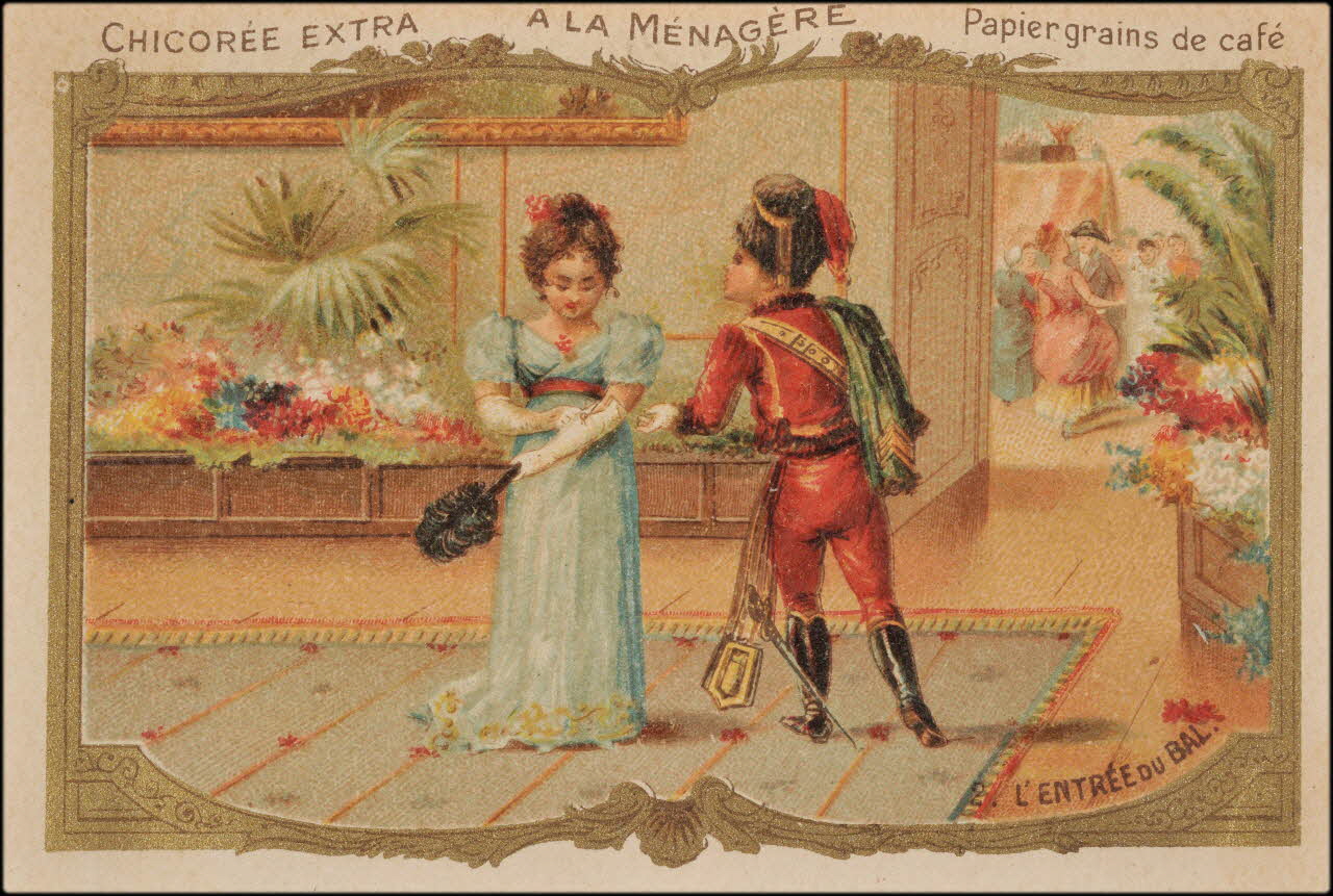 Romanet carte réclame chromo Paris 1877-1907 1995.1.691.2 Photo