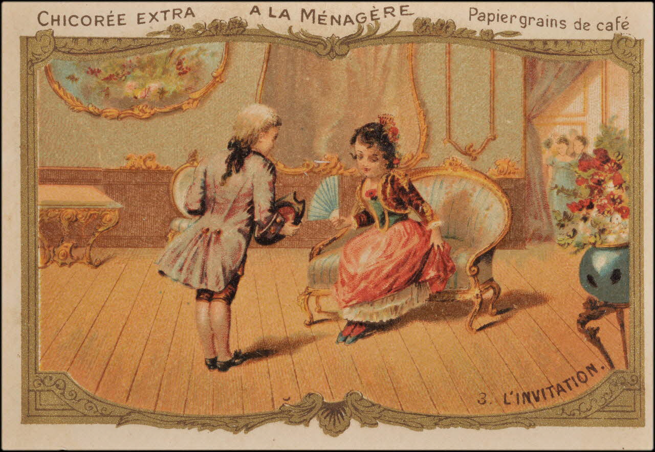 Romanet carte réclame chromo Paris 1877-1907 1995.1.691.3 Photo
