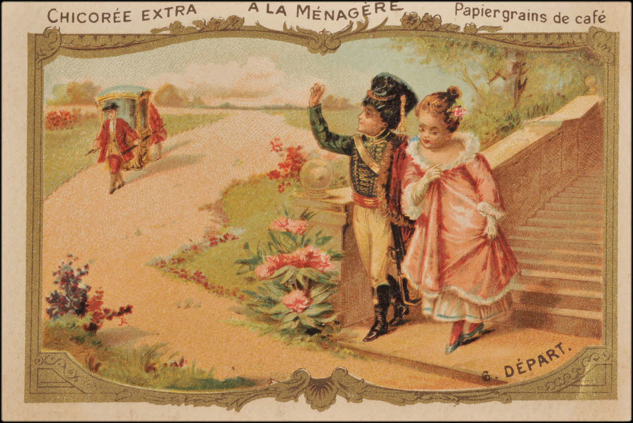 Romanet carte réclame chromo Paris 1877-1907 1995.1.691.6 Photo
