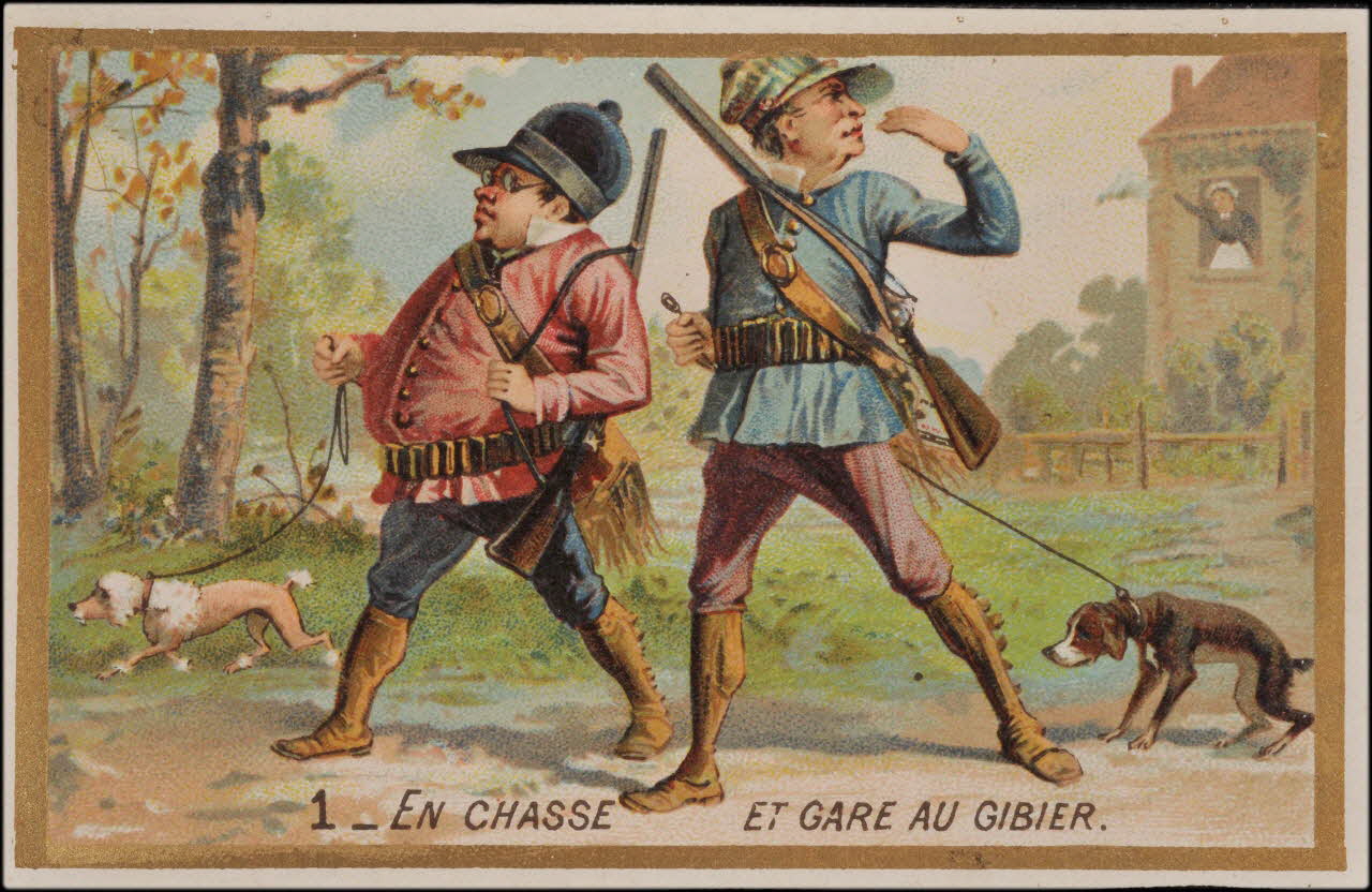 Romanet carte réclame chromo Paris 1877-1907 1995.1.694.1 Photo