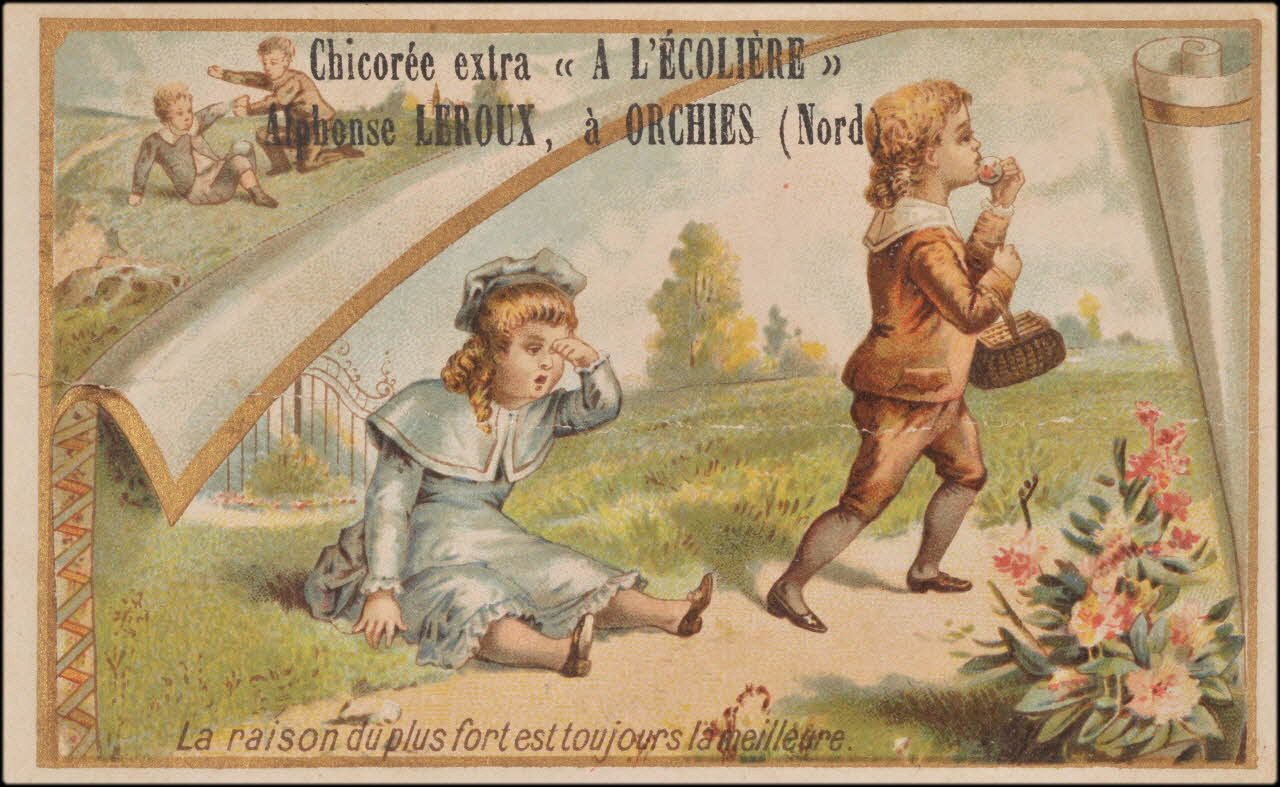 Romanet carte réclame chromo Paris 1877-1907 1995.1.695.7 Photo