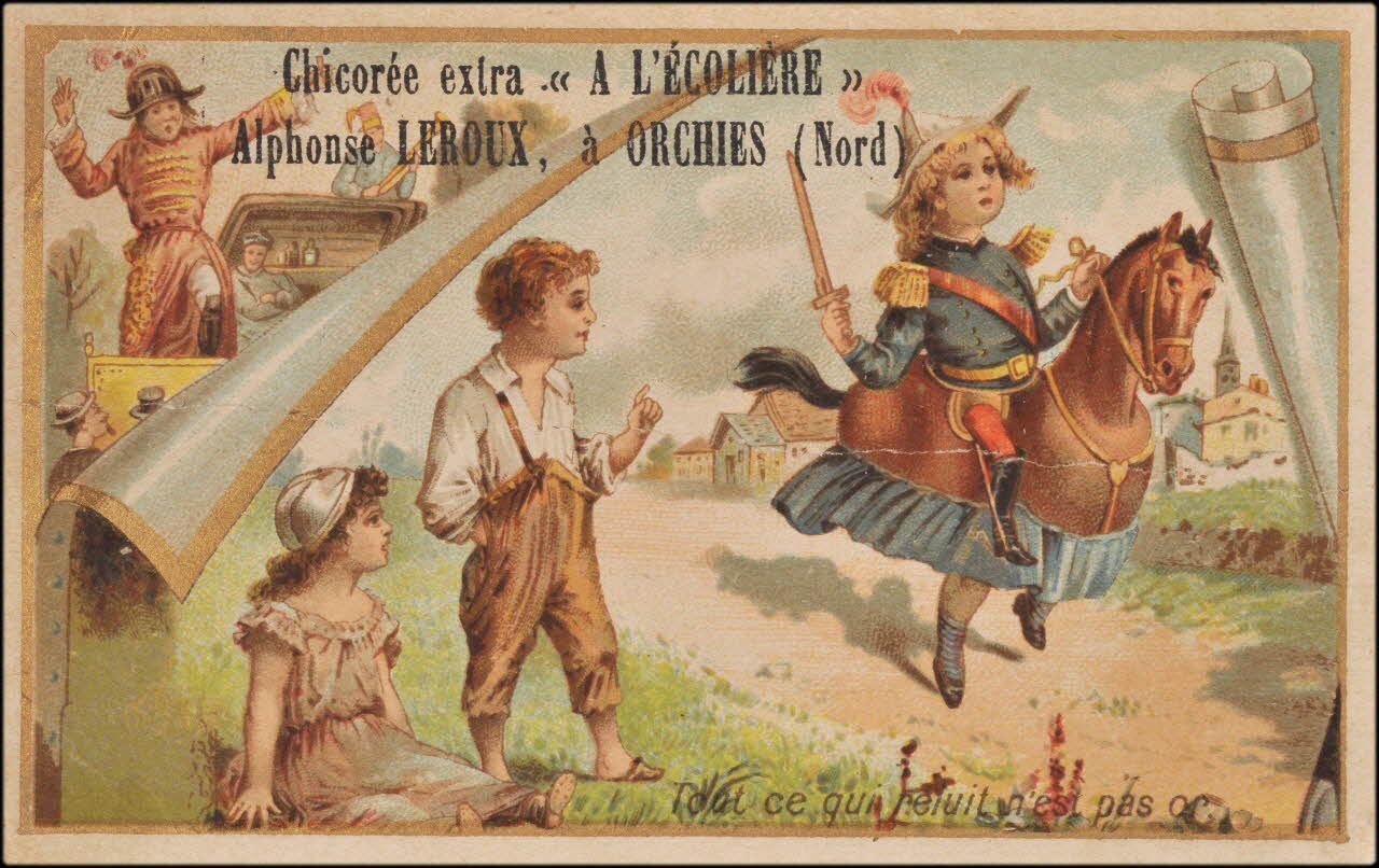 Romanet carte réclame chromo Paris 1877-1907 1995.1.695.9 Photo