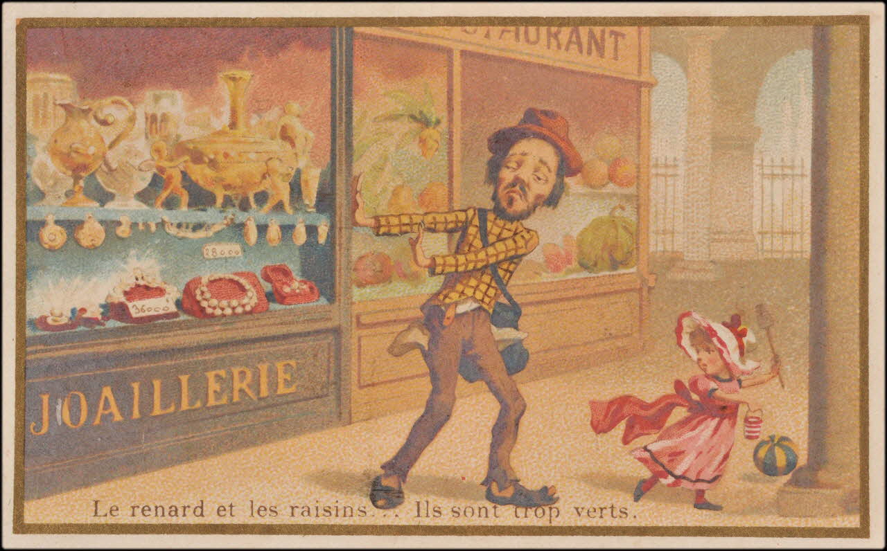 Romanet carte réclame chromo Paris 1877-1907 1995.1.697.3 Photo