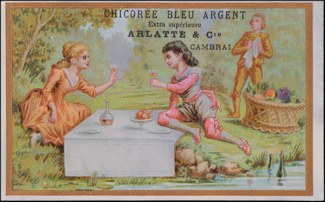 Romanet carte réclame chromo Paris 1877-1907 1995.1.699.2 Photo