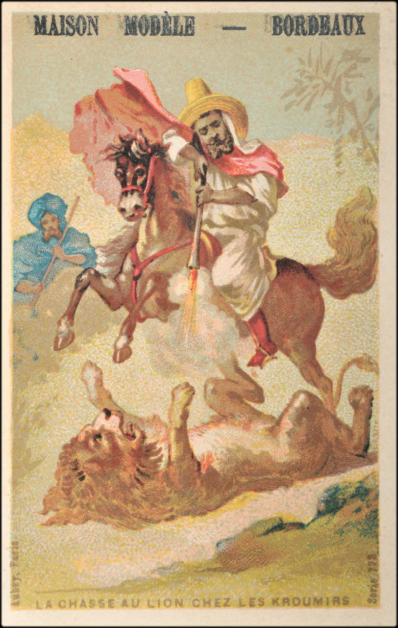 P. Aubry carte réclame chromo Paris 1876-1880 1995.1.7.3 Photo