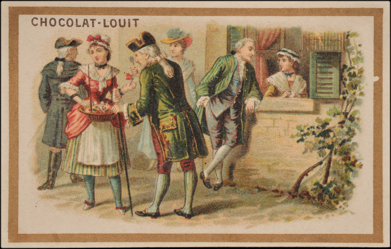 Romanet carte réclame chromo Paris 1877-1907 1995.1.700.1 Photo