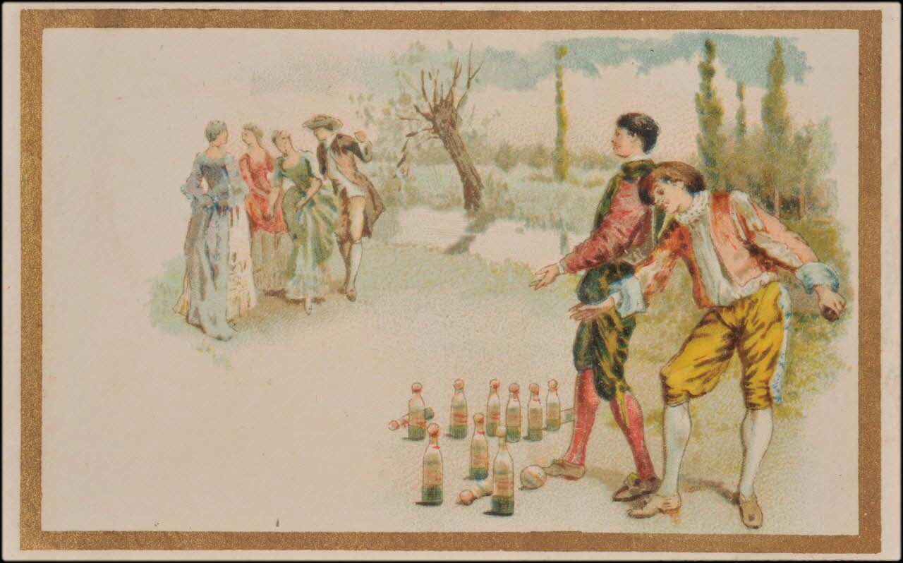 Romanet carte réclame chromo Paris 1877-1907 1995.1.701.1 Photo