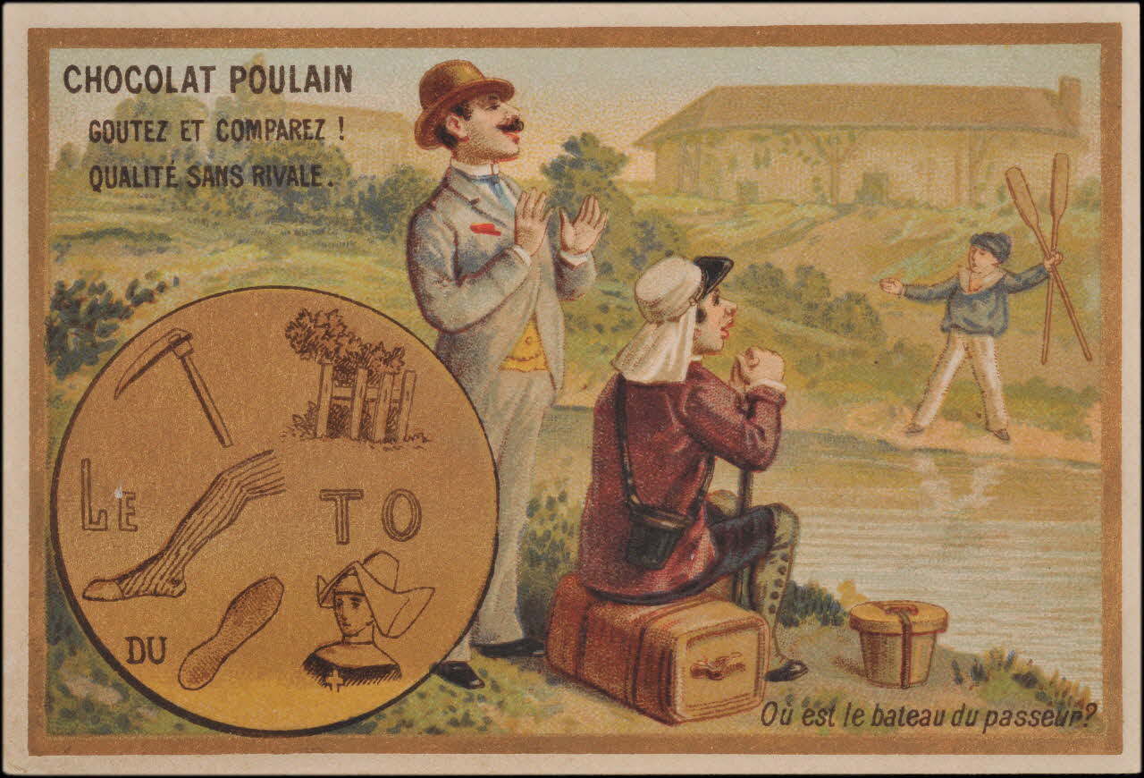 Romanet carte réclame chromo Paris 1877-1907 1995.1.704.5 Photo