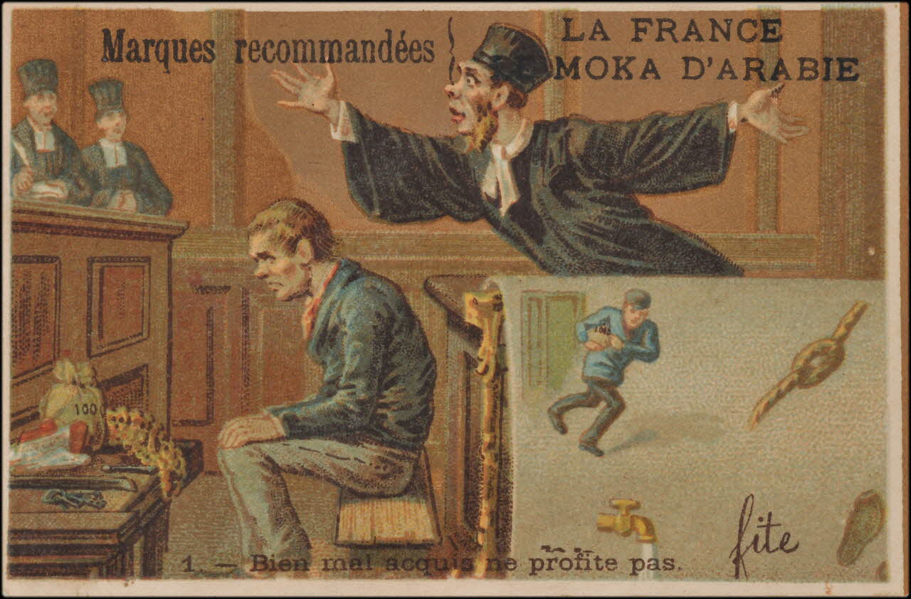 Romanet carte réclame chromo Paris 1877-1907 1995.1.705.1 Photo