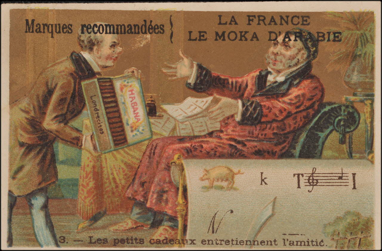 Romanet carte réclame chromo Paris 1877-1907 1995.1.705.3 Photo