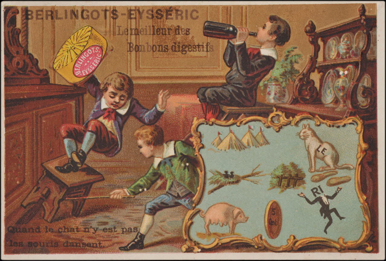 Romanet carte réclame chromo Paris 1877-1907 1995.1.705.4 Photo