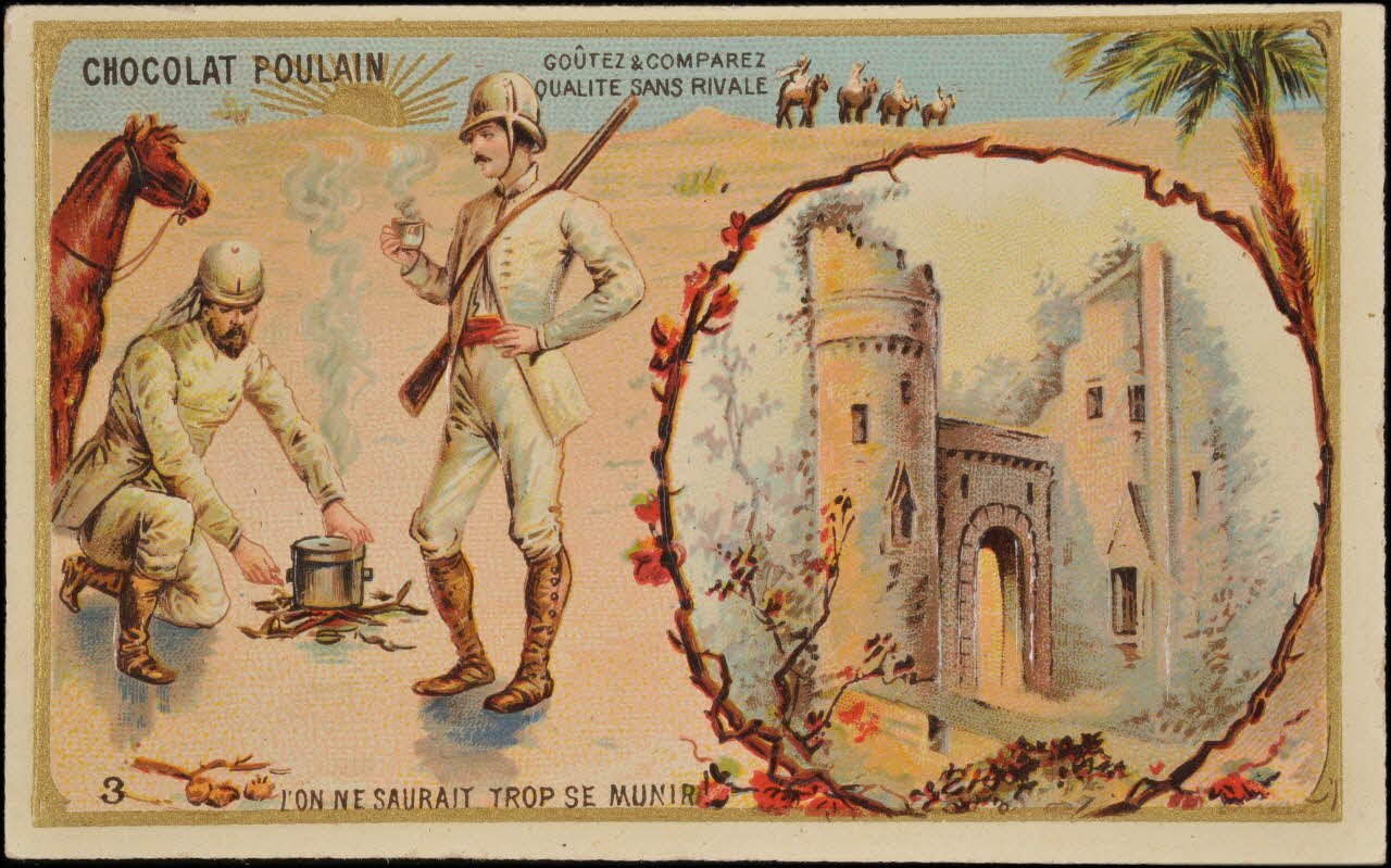 Romanet carte réclame chromo Paris 1877-1907 1995.1.706.1 Photo
