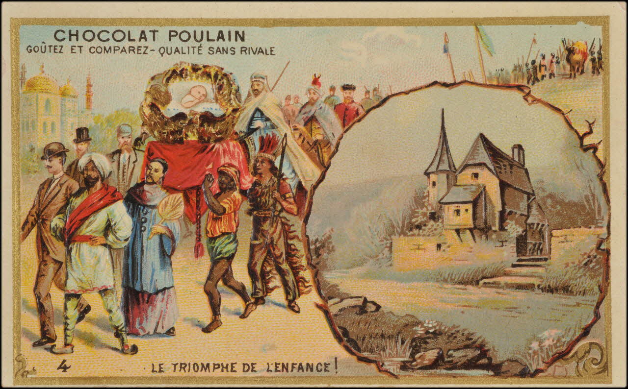 Romanet carte réclame chromo Paris 1877-1907 1995.1.706.2 Photo
