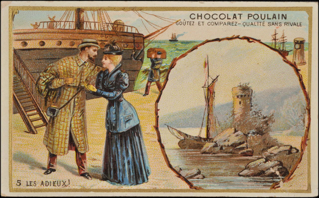 Romanet carte réclame chromo Paris 1877-1907 1995.1.706.4 Photo