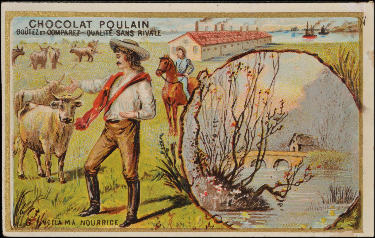 Romanet carte réclame chromo Paris 1877-1907 1995.1.706.6 Photo