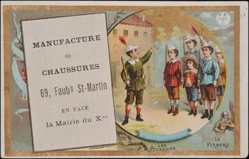Romanet carte réclame chromo Paris 1877-1907 1995.1.707.1 Photo