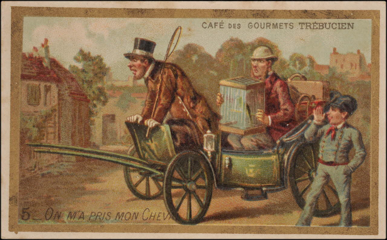 Romanet carte réclame chromo Paris 1877-1907 1995.1.708.1 Photo