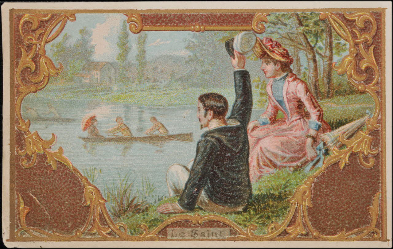 Romanet carte réclame chromo Paris 1877-1907 1995.1.709.5 Photo