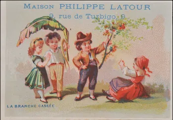 Mayoux Honoré et Cie carte réclame chromo Paris 1877-1907 1995.1.715.4 Photo