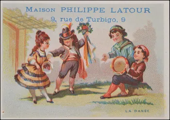 Mayoux Honoré et Cie carte réclame chromo Paris 1877-1907 1995.1.715.5 Photo