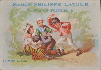 Mayoux Honoré et Cie carte réclame chromo Paris 1877-1907 1995.1.715.7 Photo