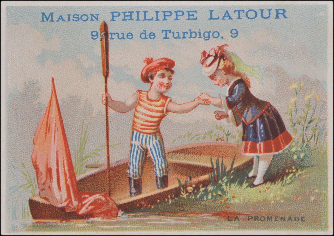 Mayoux Honoré et Cie carte réclame chromo Paris 1877-1907 1995.1.715.8 Photo