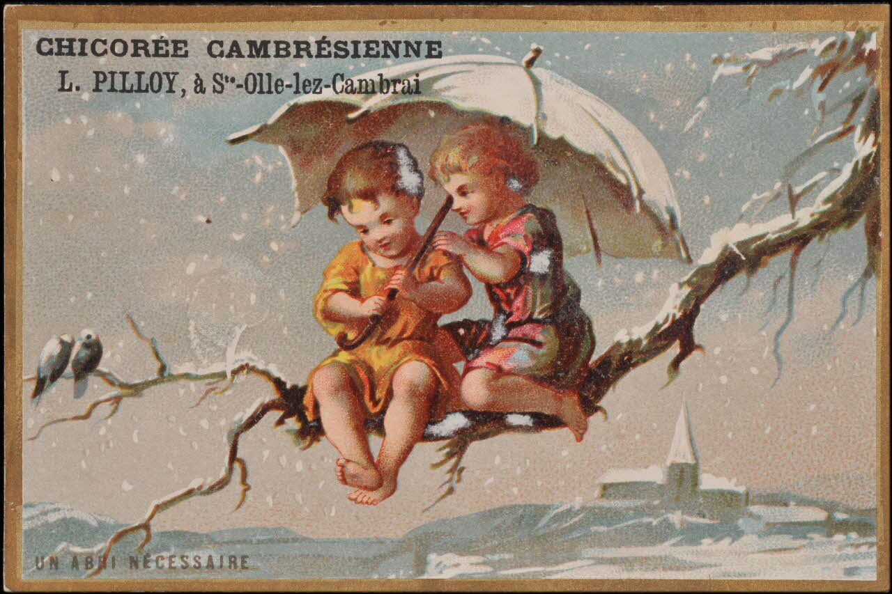 Romanet carte réclame chromo Paris 1877-1907 1995.1.719.1 Photo