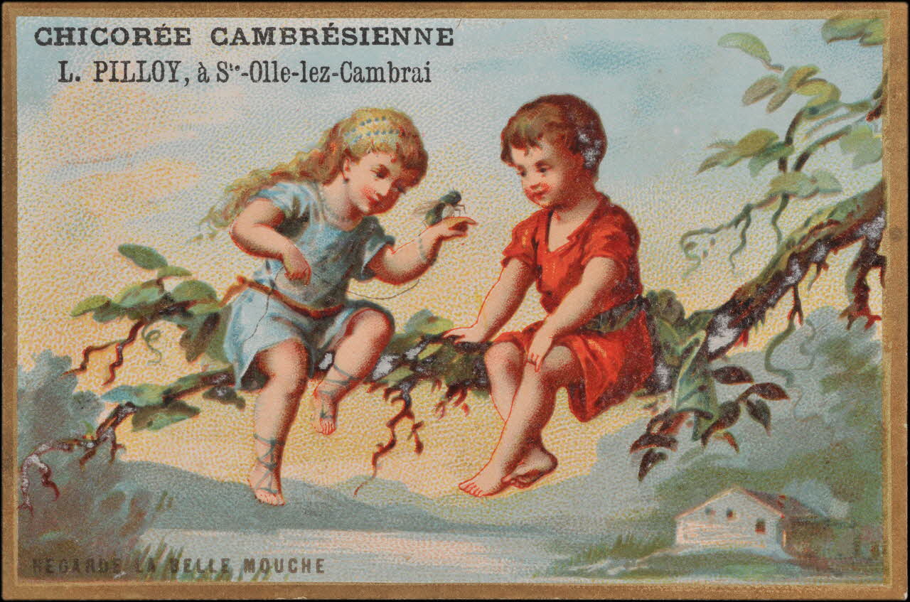 Romanet carte réclame chromo Paris 1877-1907 1995.1.719.2 Photo