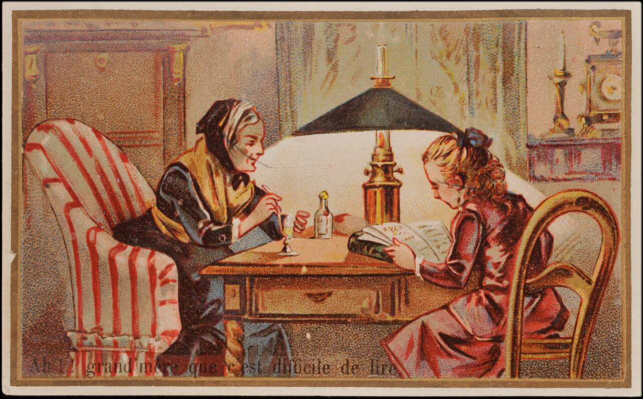Romanet carte réclame chromo Paris 1877-1907 1995.1.725.4 Photo