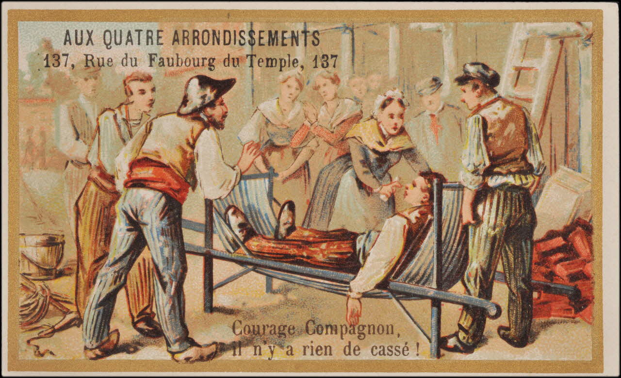 Romanet carte réclame chromo Paris 1877-1907 1995.1.725.9 Photo