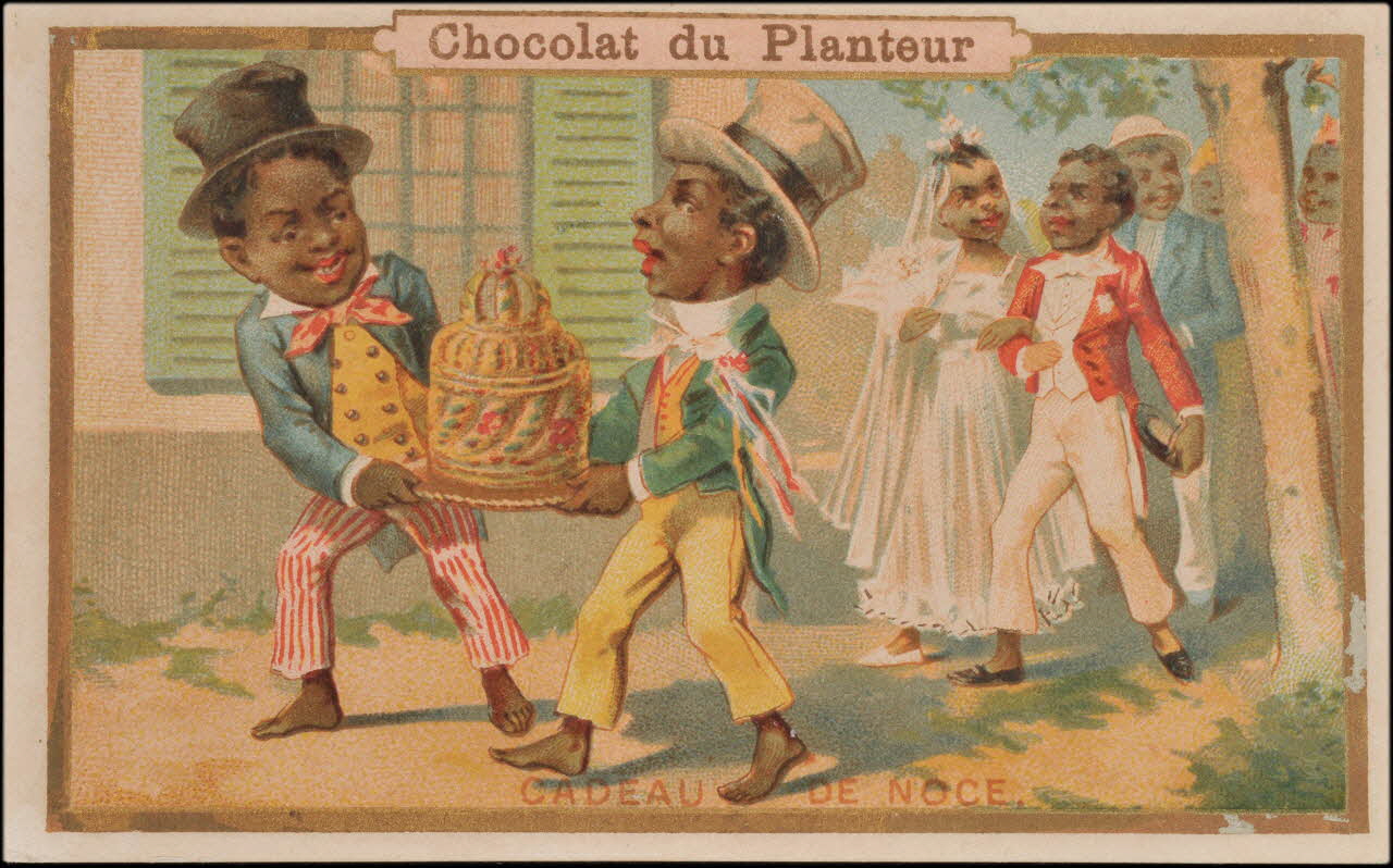 Imprimerie de la Compagnie Coloniale carte réclame chromo Paris 1877-1907 1995.1.727.2 Photo