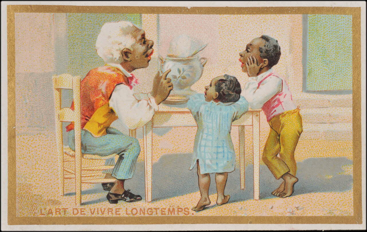 Romanet carte réclame chromo Paris 1877-1907 1995.1.727.5 Photo