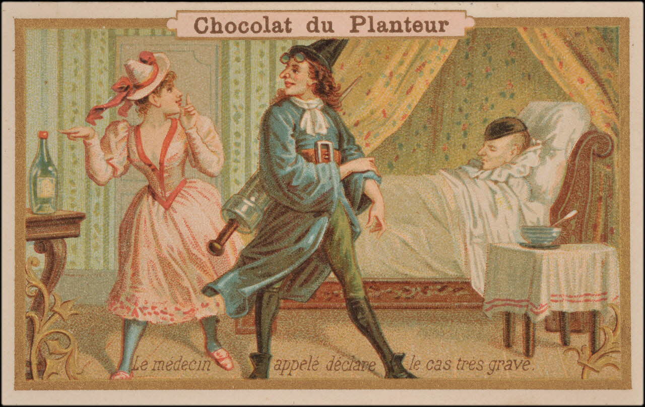 Imprimerie de la Compagnie Coloniale carte réclame chromo Paris 1877-1907 1995.1.729.5 Photo
